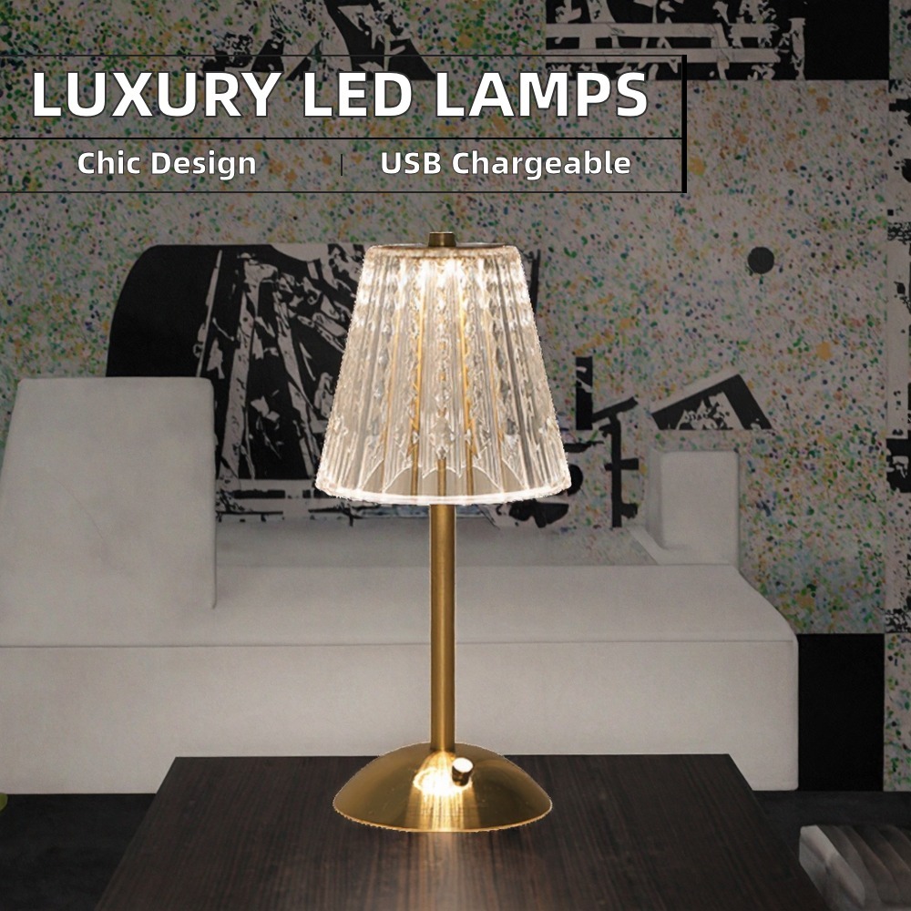 Luxury Crystal LED Lamp